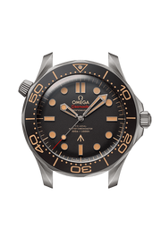 Cassa in titanio grado 2 da 42 mm, leggera e resistente, con lunetta girevole unidirezionale in titanio e anello in alluminio marrone tropicale